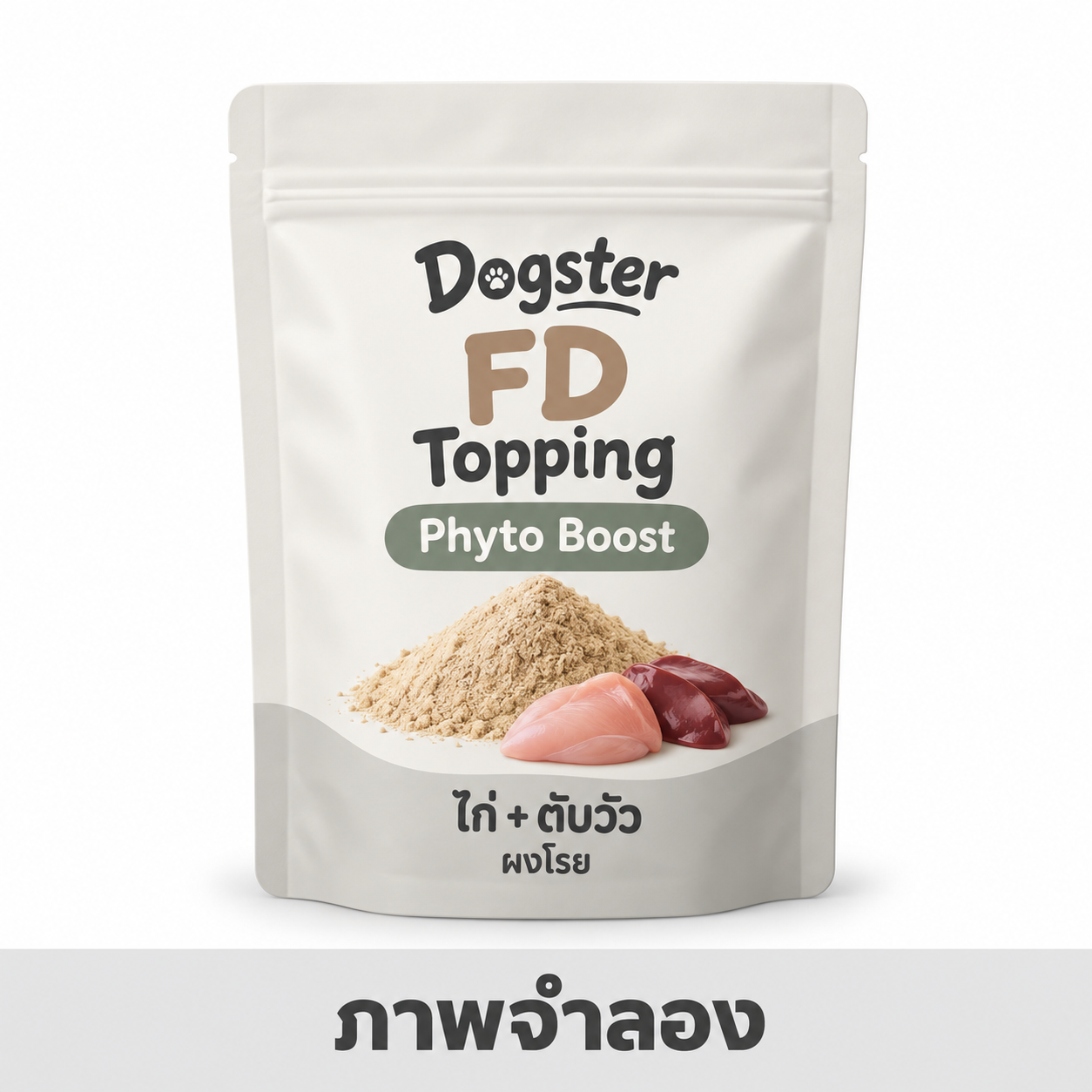 Dogster FD 50g Topping Phyto Boost ผงโรย ไก่+ตับวัว