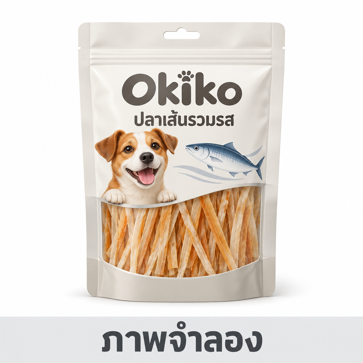 Okiko 27g. ปลาเส้นรวมรส