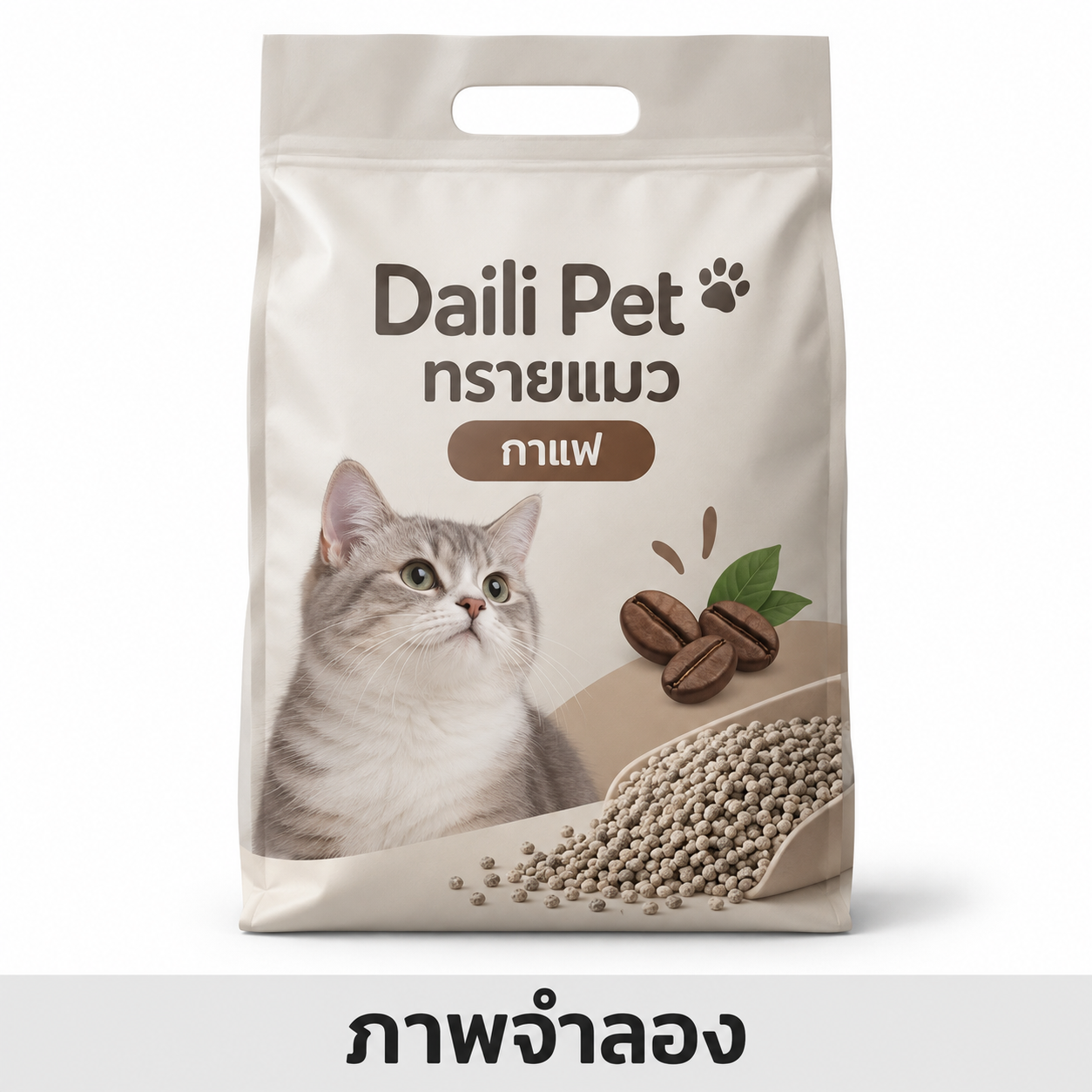 Daili Pet ทรายแมว 10L กาแฟ