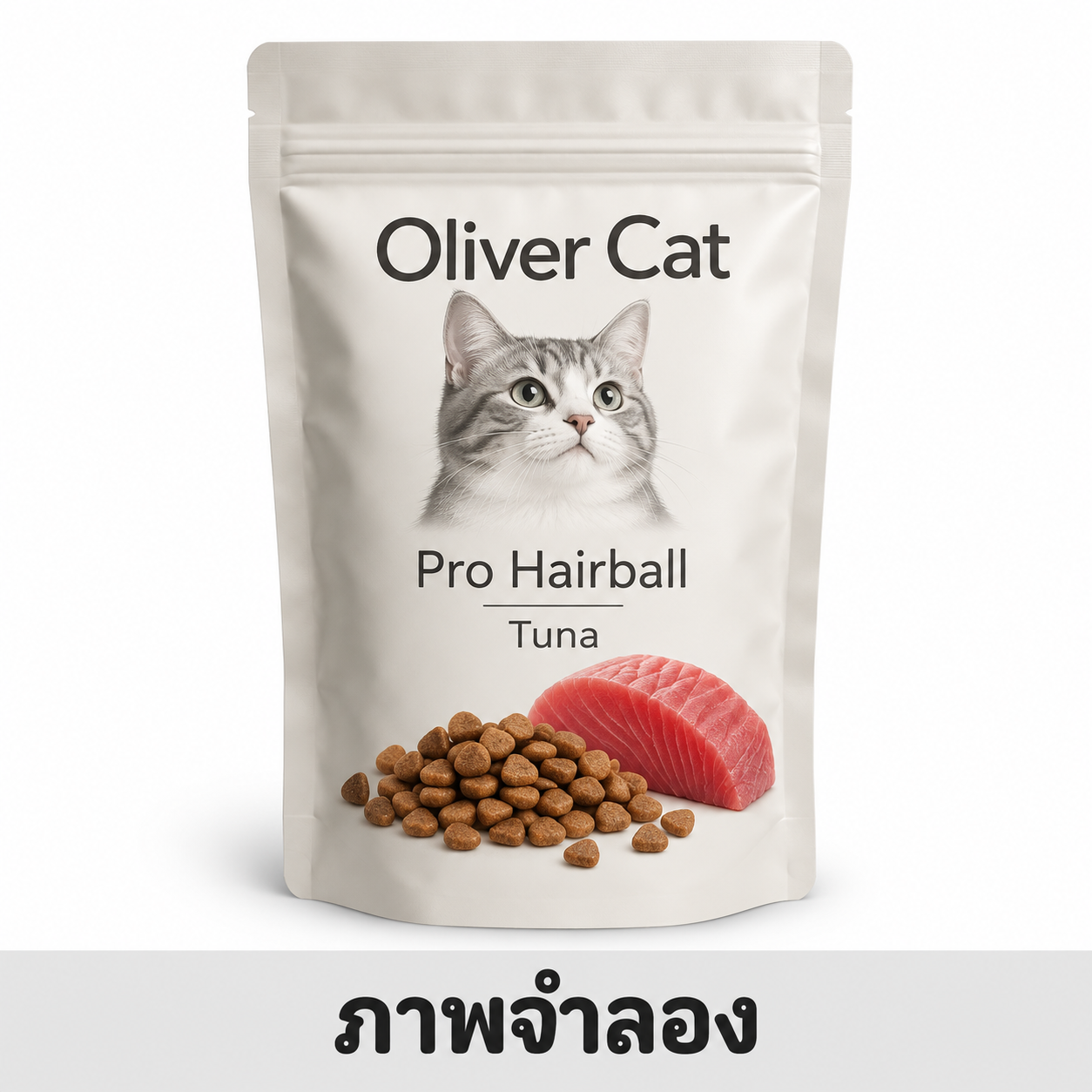 Oliver Cat ถุงแบ่ง 1.0Kg Pro Hairball Tuna
