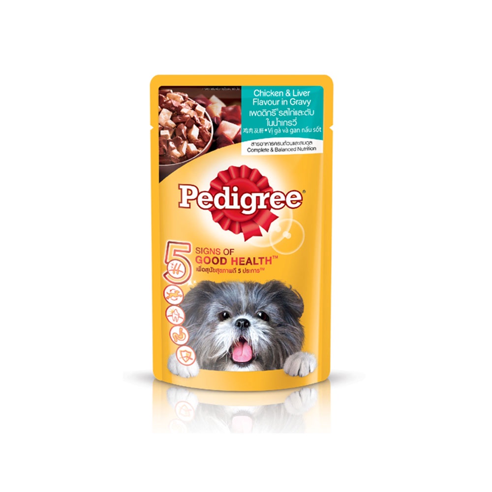 PED 130g ไก่และตับในน้ำเกรวี่