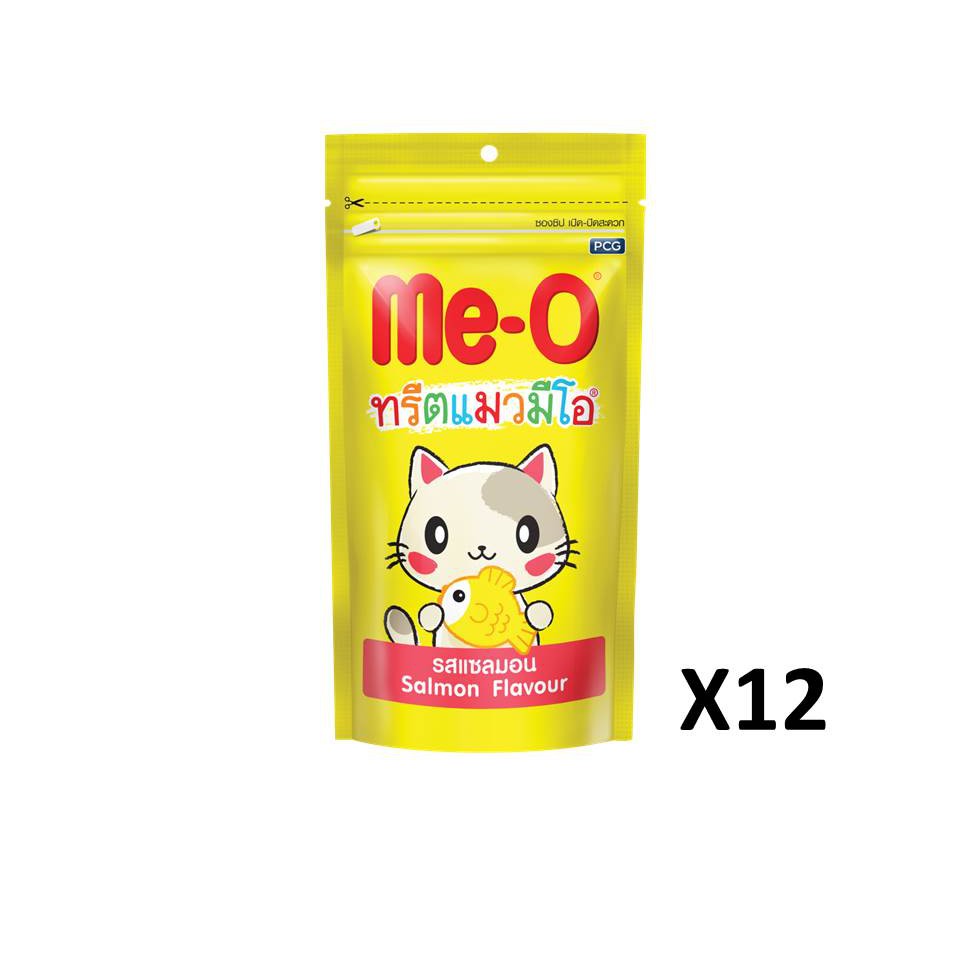 Me-O Treat ถุง 50g (1)Skin&Coat บำรุงผิวหนังขน /แซลมอน