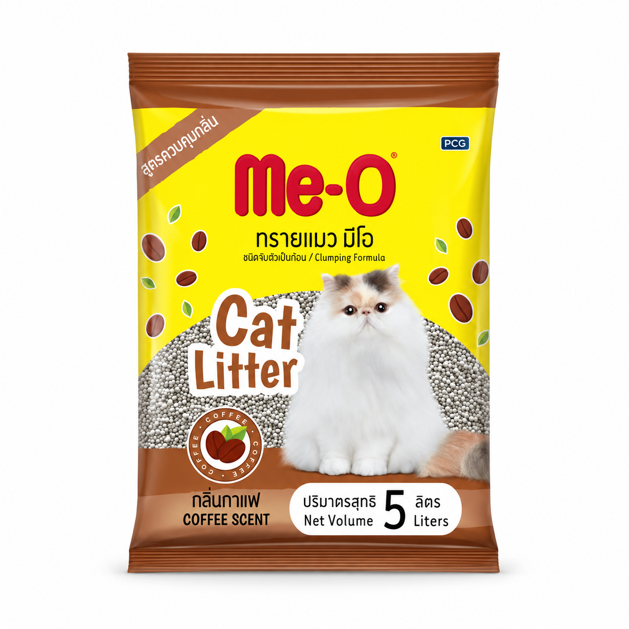 Me-O ทรายแมว 5 ลิตร(กาแฟ)