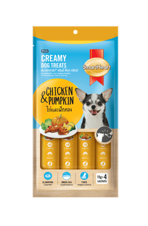 SmartHeart 15gx4 ซอง Creamy ไก่+แครอท