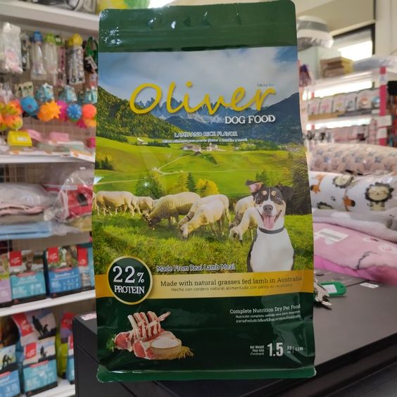 Oliver Dog ถุงแบ่ง 1.0Kg Lamb แกะและข้าว