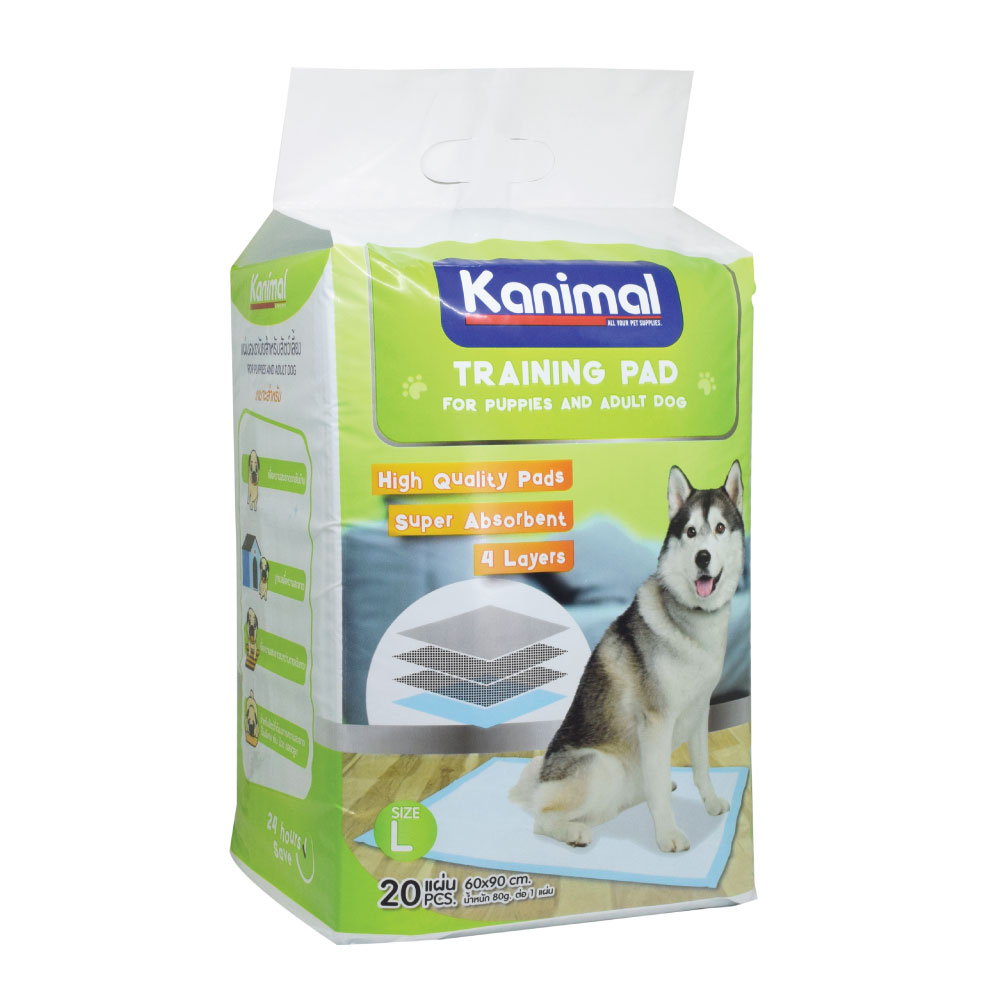 Kanimal L- 20pcs 80g 33x45cm. แผ่นรองซับอนามัย