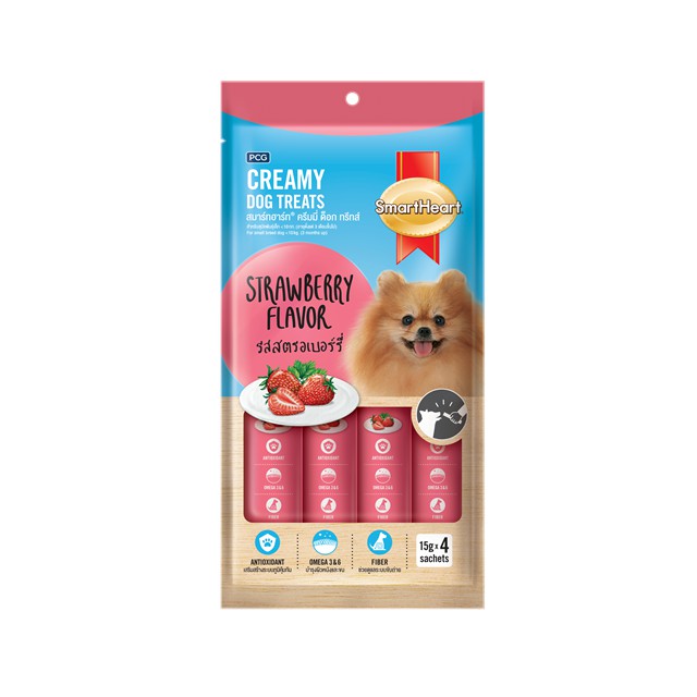 SmartHeart 15gx4 ซอง Creamy สตรอเบอร์รี่