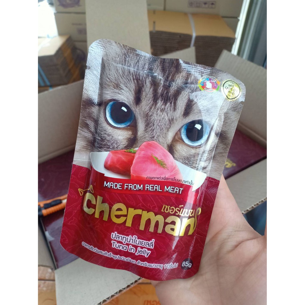 cherman-ซอง 85g ทูน่า ในเยลลี่