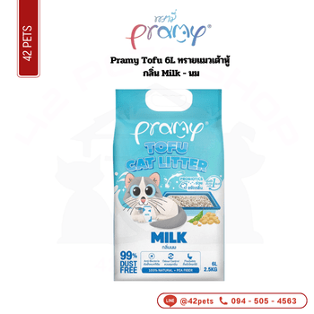 Pramy ทรายเต้าหู้ 6L – Milk นม