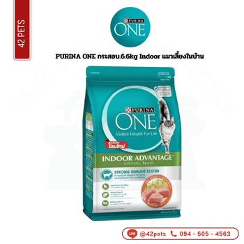 PURINA ONE กส.6.6kg Indoor แมวเลี้ยงในบ้าน (เขียว)