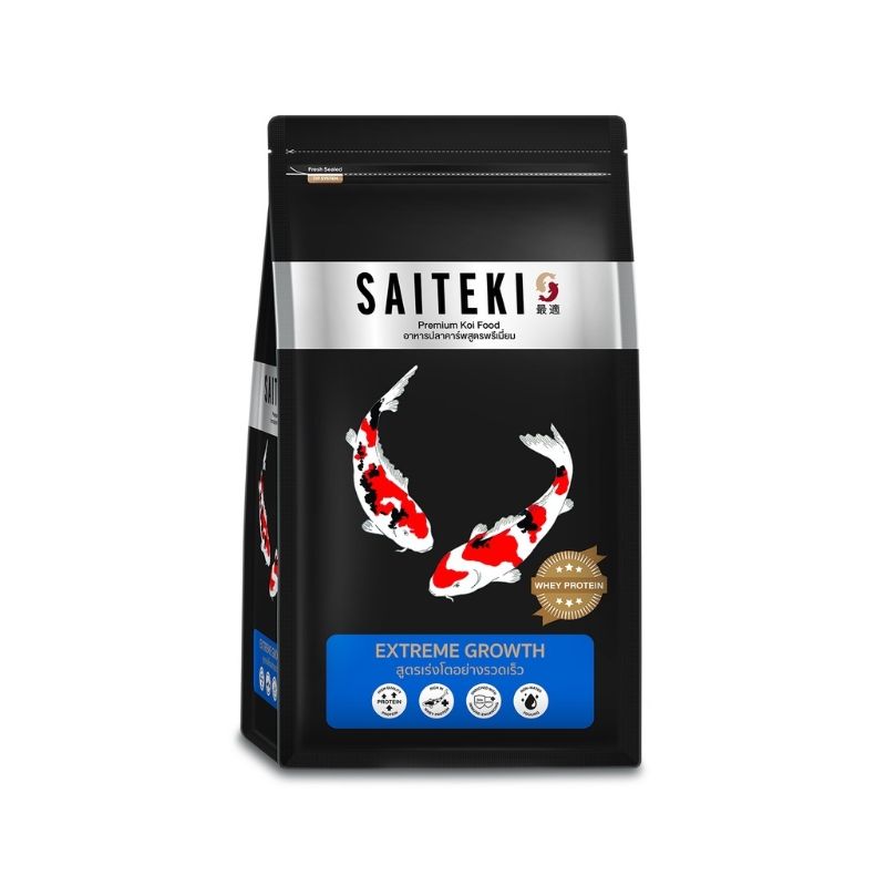 Saiteki-Fish ถุง 1.5kg-L Extreme Growth สูตร เร่งโต (น้ำเงิน)