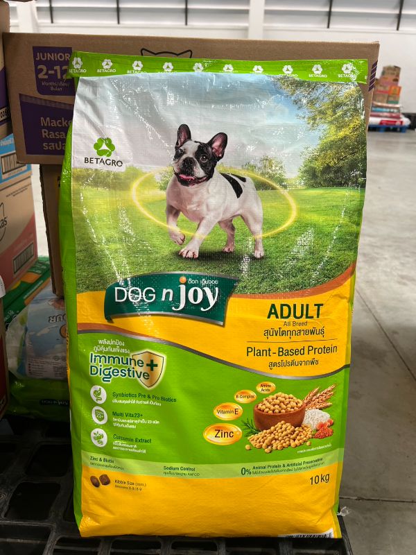 Dnj กส 10.0kg โตทุกสายพันธุ์ สูตร เจ (โปรตีนจากพืช)