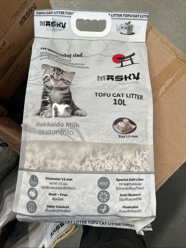 Musky 10L ทรายเต้าหู้ Hokkaido Milk
