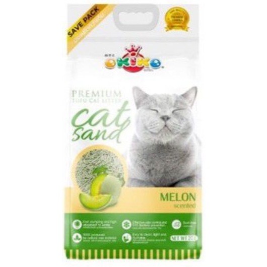 OKIKO ทรายเต้าหู้ 20L (1.5mm)-Menlon