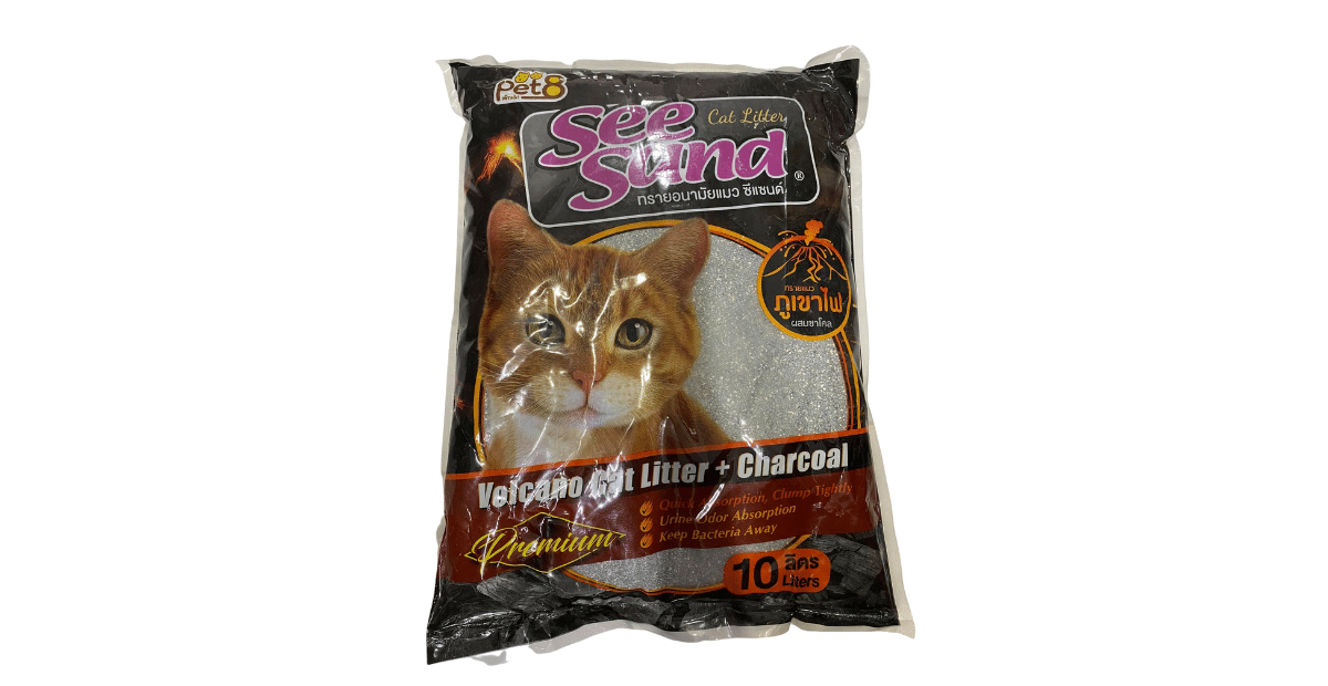 SeeSand 10L ทรายภูเขาไฟ ชาโคล