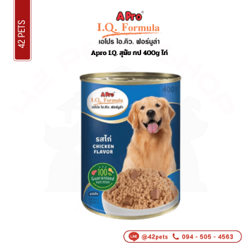 Apro I.Q. สุนัข กป 400g ไก่