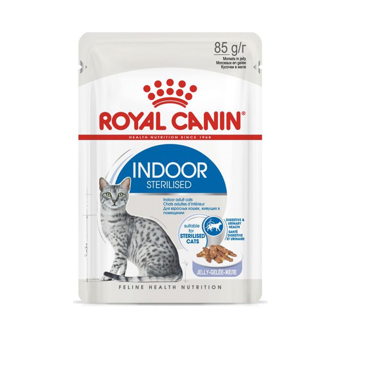 Royal canin-C 85g ซอง Indoor Sterilised-Jelly