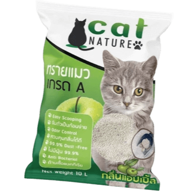 Cat Nature ทรายแมว 10L แอปเปิ้ล