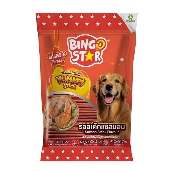 Bingo star yummy stick 500g สเต๊กแซลมอน แท่งX