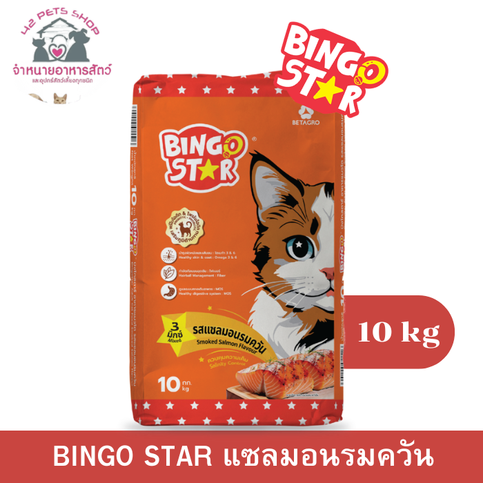Bingo Star แมว กส 10kg Smoked Salmon แซลมอนรมควัน
