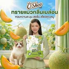 Oshoo ทรายแมว 10L Melon ( เมลอน )