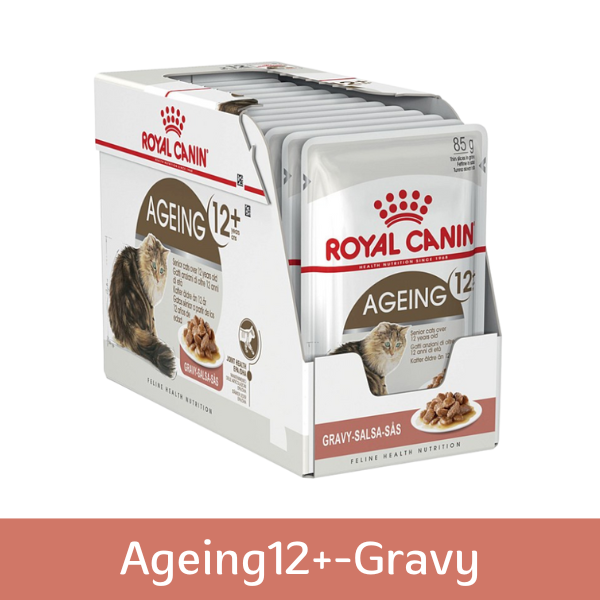 Royal canin-C 85g ซอง Ageing12+-Gravy