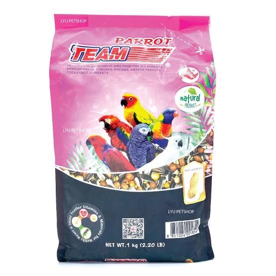 Team – 1Kg Parrot แพรอท นกแก้ว (ชมพู)