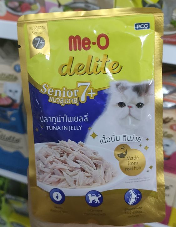 Me-O Delite 70gโหล/DS1 7+ ทูน่าเยลลี่