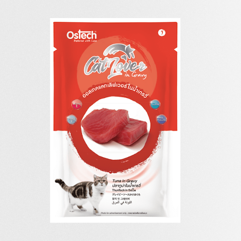 Ostech CatLover ซอง 70g (1)ทูน่า ในเกรวี่