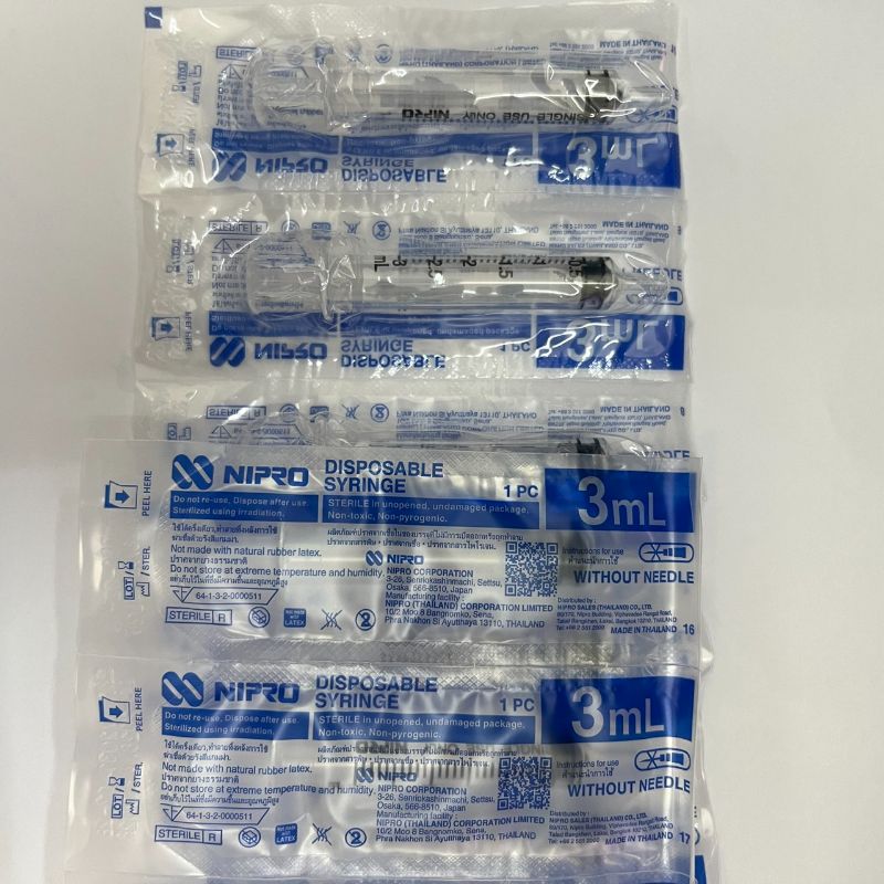SYRINGE – ไซริงค์ ไม่มีเข็ม ขนาด 3CC (3ml)