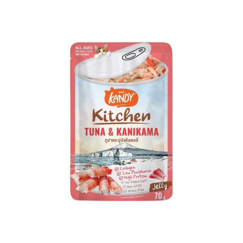 Kandy Kitchen ซอง 70g ทูน่า+ปูอัด เยลลี่ 0403J