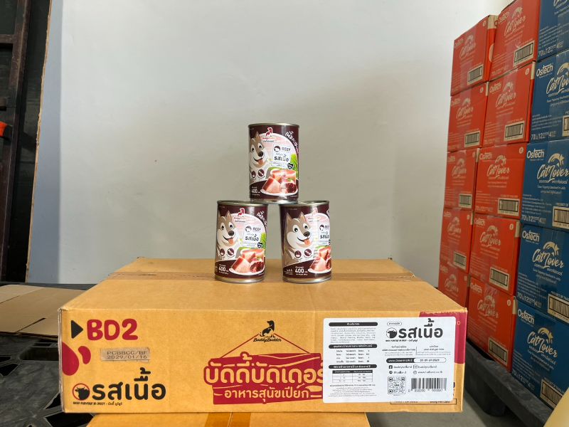 Buddy Budder-D กป 400g รส เนื้อ ใน เยลลี่ (น้ำตาล)