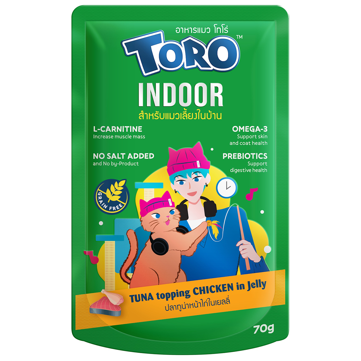 Toro ซอง 70g Indoor (เขียว)