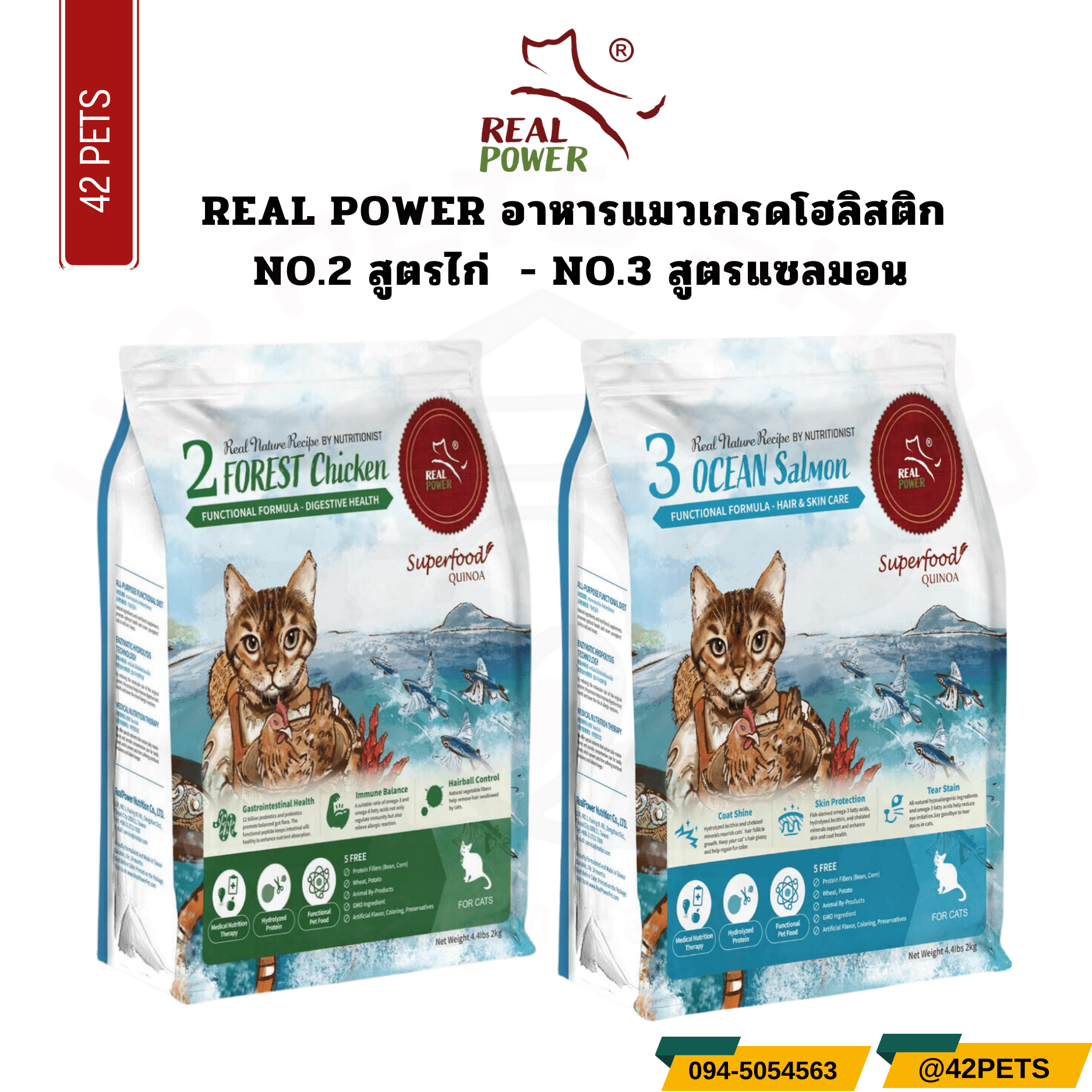 REAL POWER อาหารแมวเกรดโฮลิสติก
