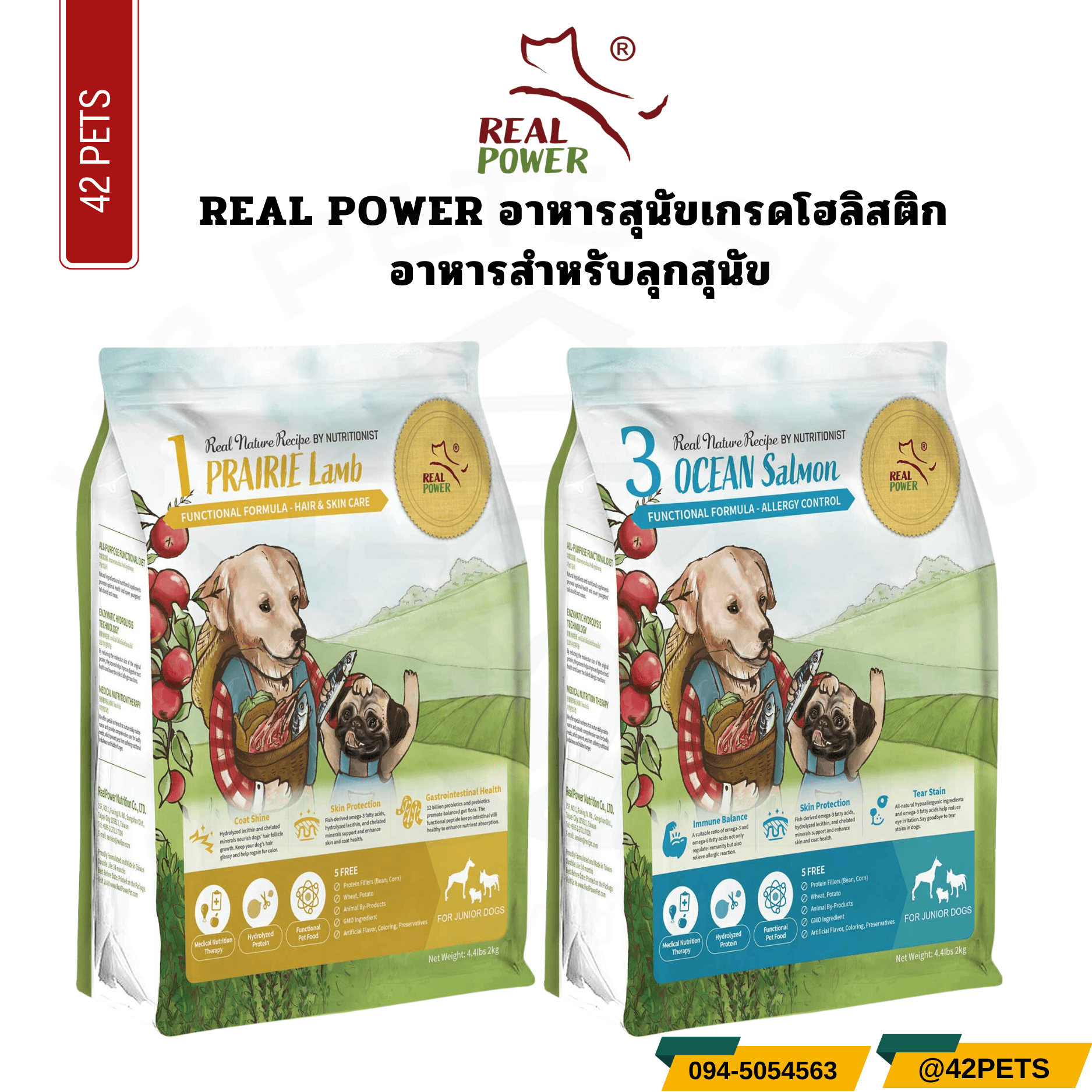 REAL POWER อาหารลูกสุนัขเกรดโฮลิสติก