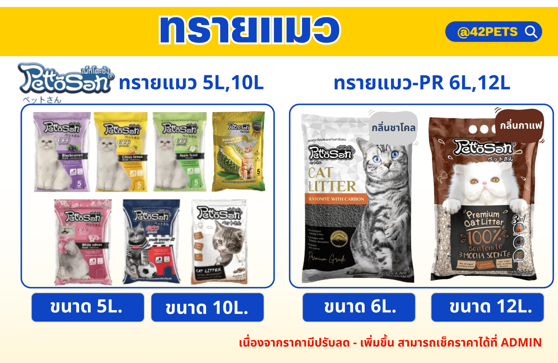 ทรายแมว SET-เซ็ท ทรายแมว