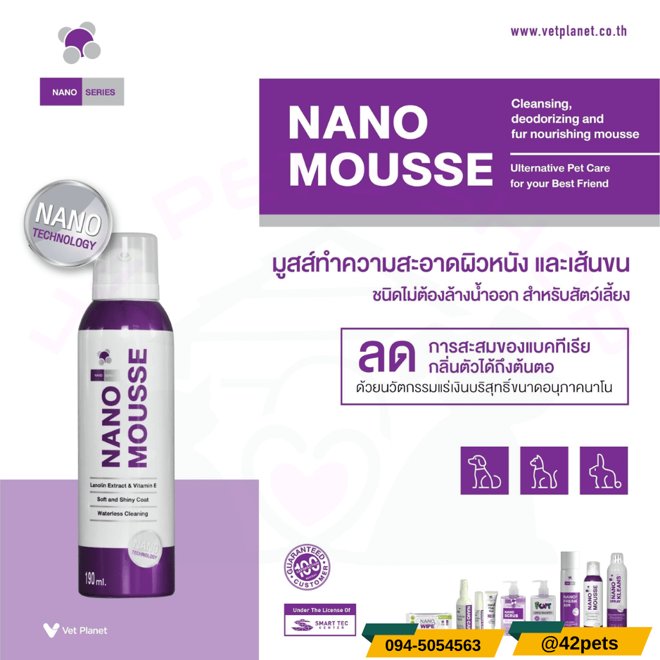 Nano Mousse นาโนมูส โฟมอาบน้ำแห้ง