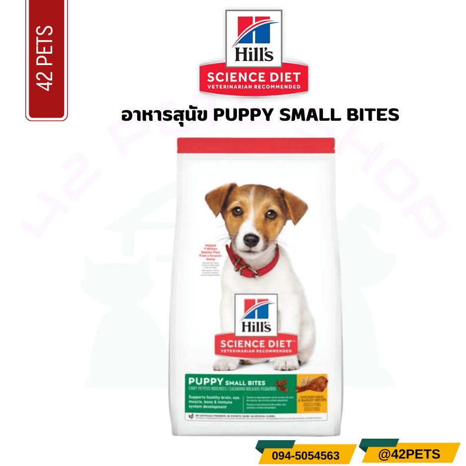 Hill’s Science Diet Puppy Small Bites Chicken Meal & Barley Recipe อาหารลูกสุนัข/ช่วงตั้งท้อง/ช่วงให้นม