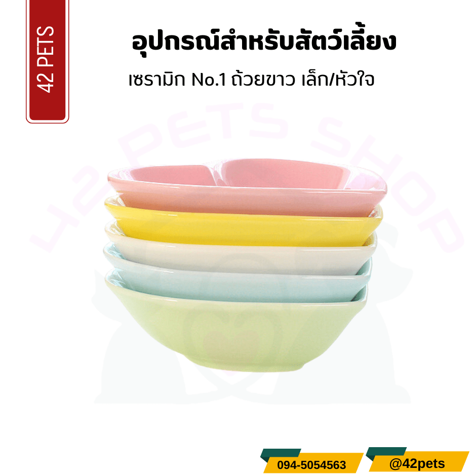 อุปกรณ์สำหรับสัตว์เลี้ยง – ชามเซรามิก