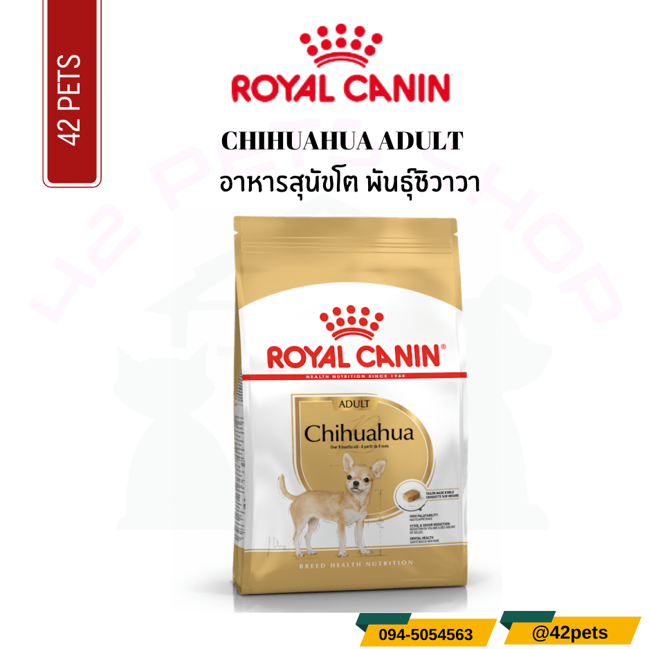 Royal Canin Food for Dog อาหารสุนัขโต พันธุ์ชิวาวา ชนิดเม็ด (CHIHUAHUA ADULT)