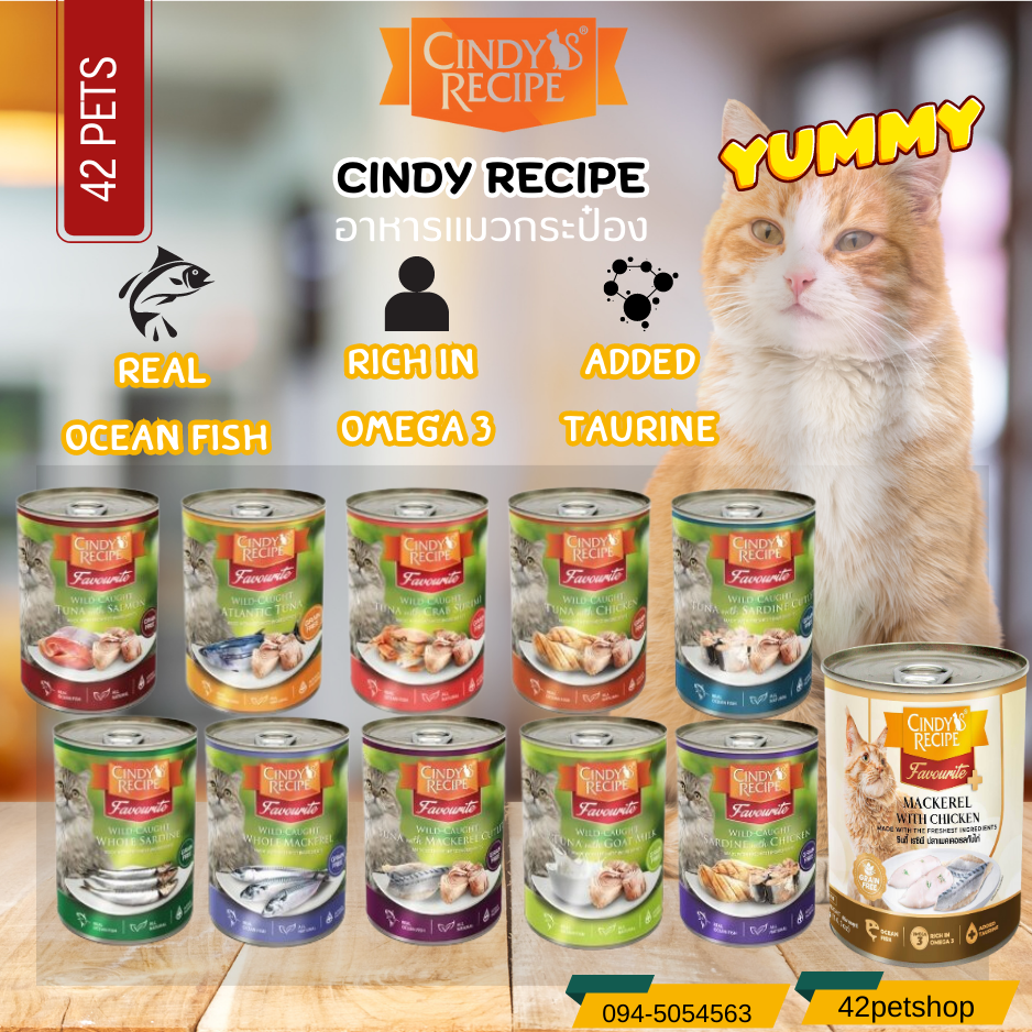 Cindy Recipe Grain Free Cat Food ซินดี้ เรซิพี อาหารเปียกแมว