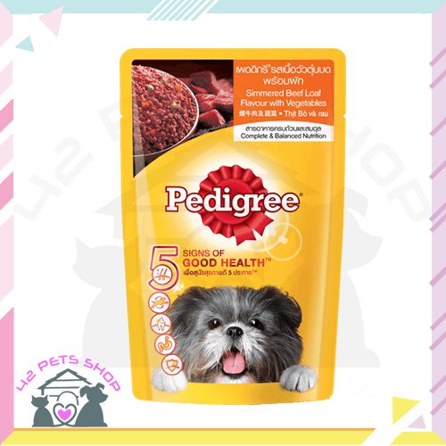 CD0006-Pedigree เพาซ์ 130g(เนื้อวัวตุ๋นพร้อมผัก)