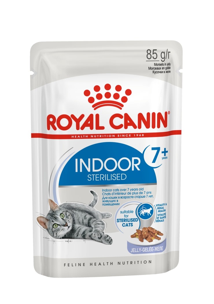 Royal canin-C 85g ซอง Indoor Sterilised 7+ Jelly