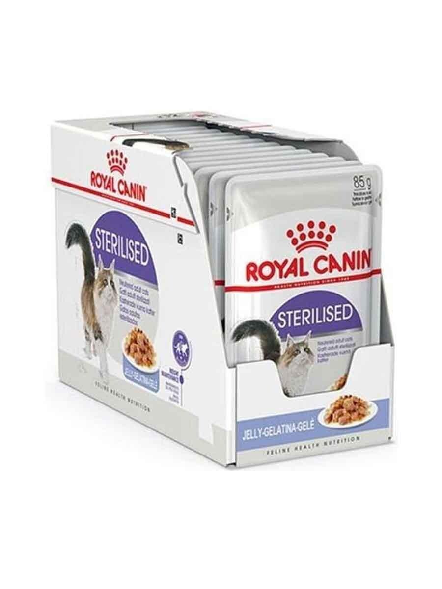 CD0103-Royal Canin แมว เพาซ์ กล่อง*12ซอง(Sterilisrd-Jelly 85g.)