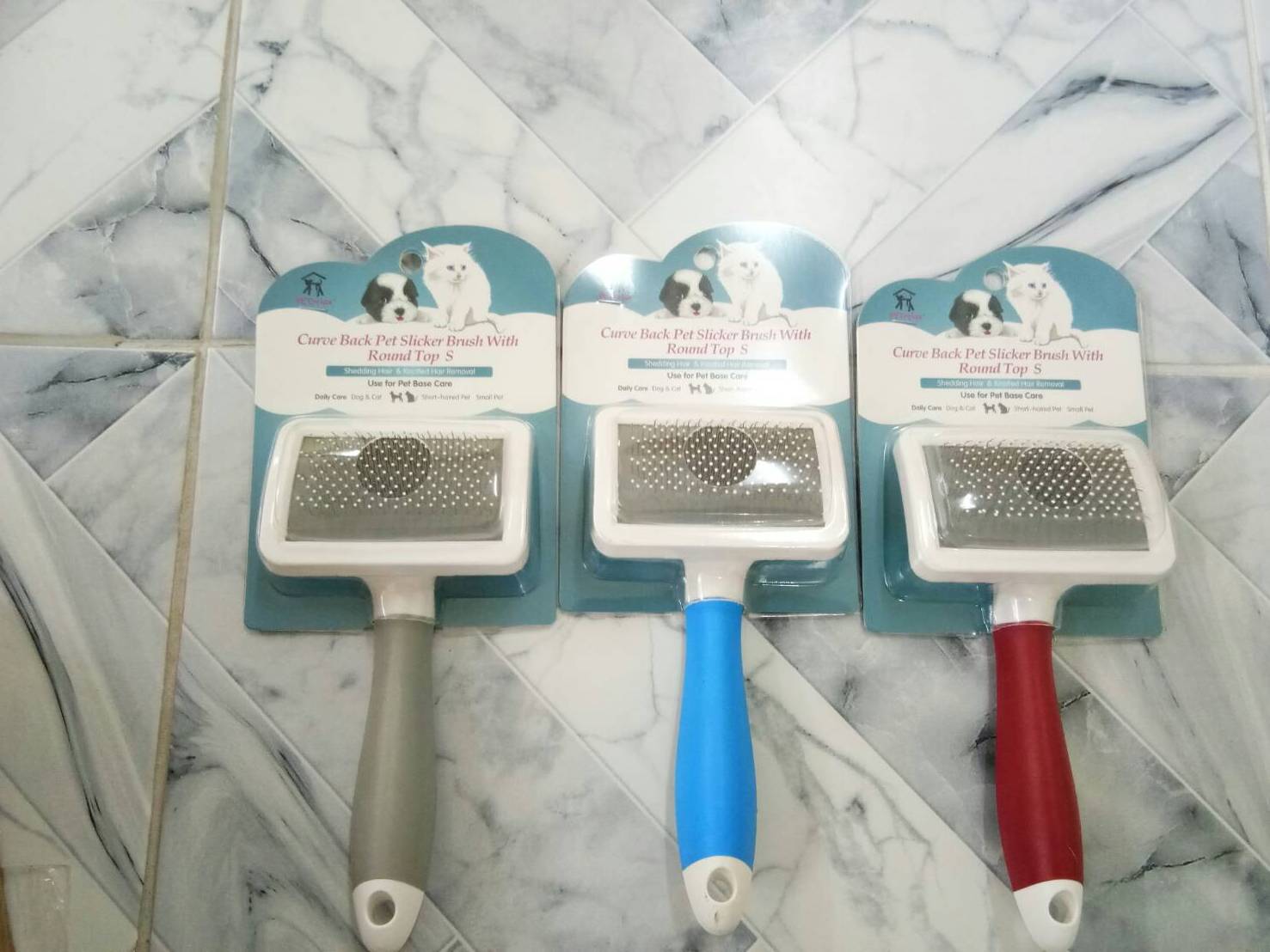 CD0104-CC.PET Slicker แปรงขน(สั้น-Mไม่จุด PR80103)