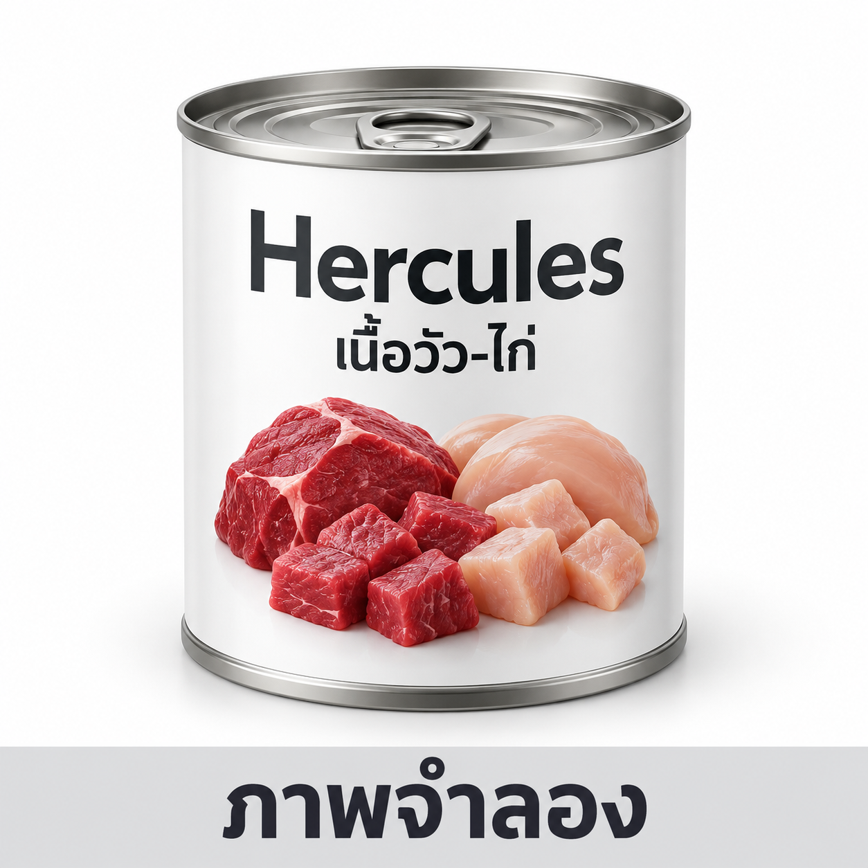 CD0303-Hercules กระป๋อง(ลัง24/เนื้อวัว-ไก่) — ภาพจำลอง