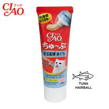 CD0300-Ciao Churu Tube แมวเลีย หลอด 80g.(CS-154 ทูน่า แฮร์บอล/หลอด*1)
