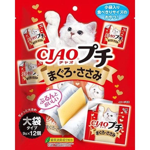 เชา ชูหรุ เพทิท (ชีสแผ่น)(ซอง/9g*12/สันในไก่-ปลาทูน่า (แดง))