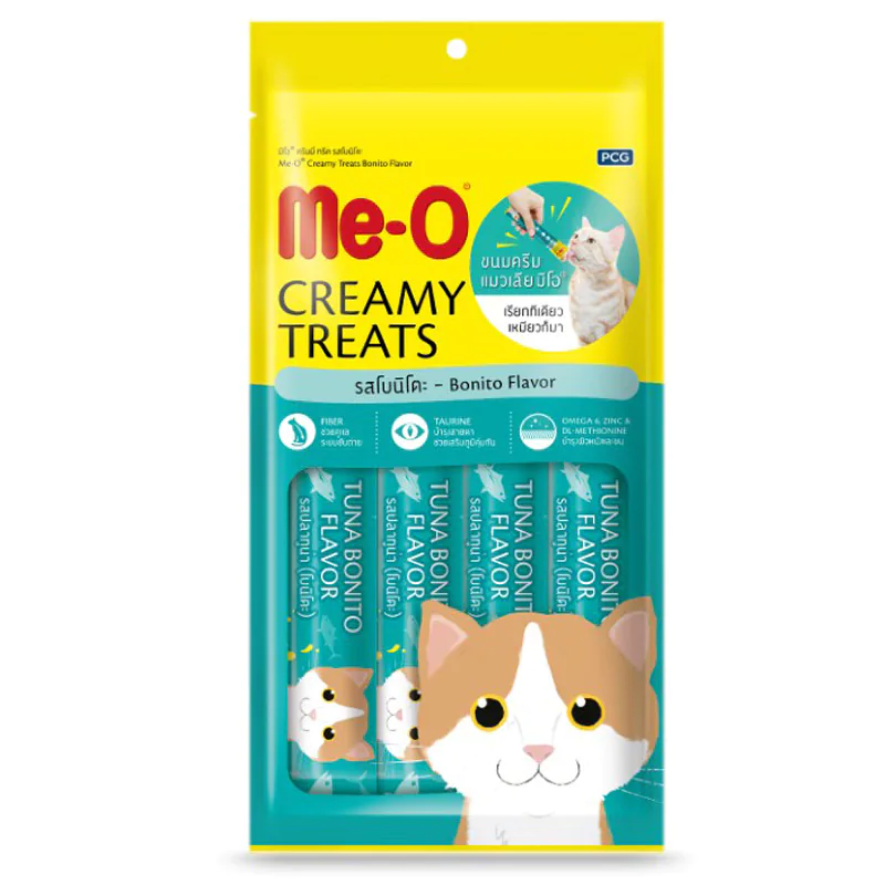 CD0181-Me-O แมวเลีย15g.*100ซอง (4รส)(M3 ทูน่า แฮปปี้ไทม์-ทูน่าโนบิโตะ)