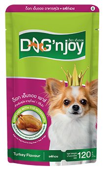CD0170-Dog’n joy Pouch เพาซ์ 85-120g(6.ไก่งวง)